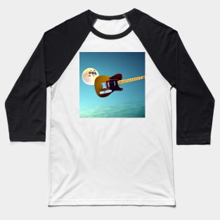 Guitar Floating In The Sky Baseball T-Shirt